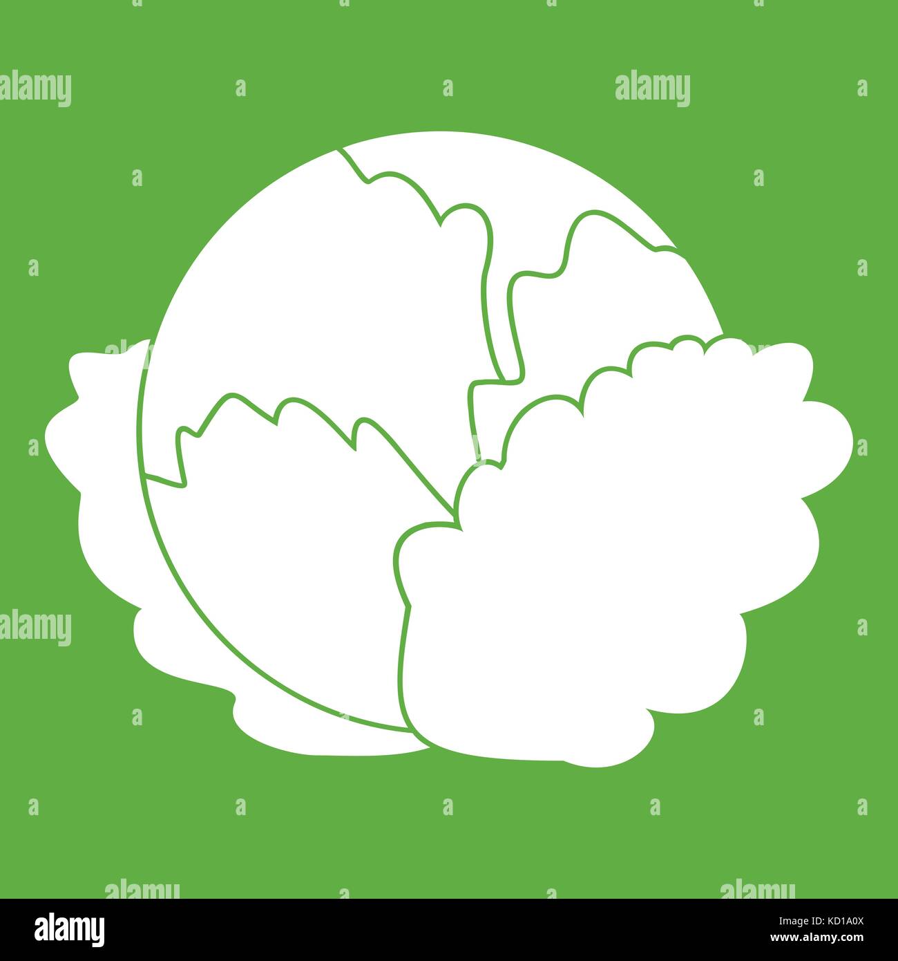 Cabbage icon green Stock Vector Image & Art - Alamy