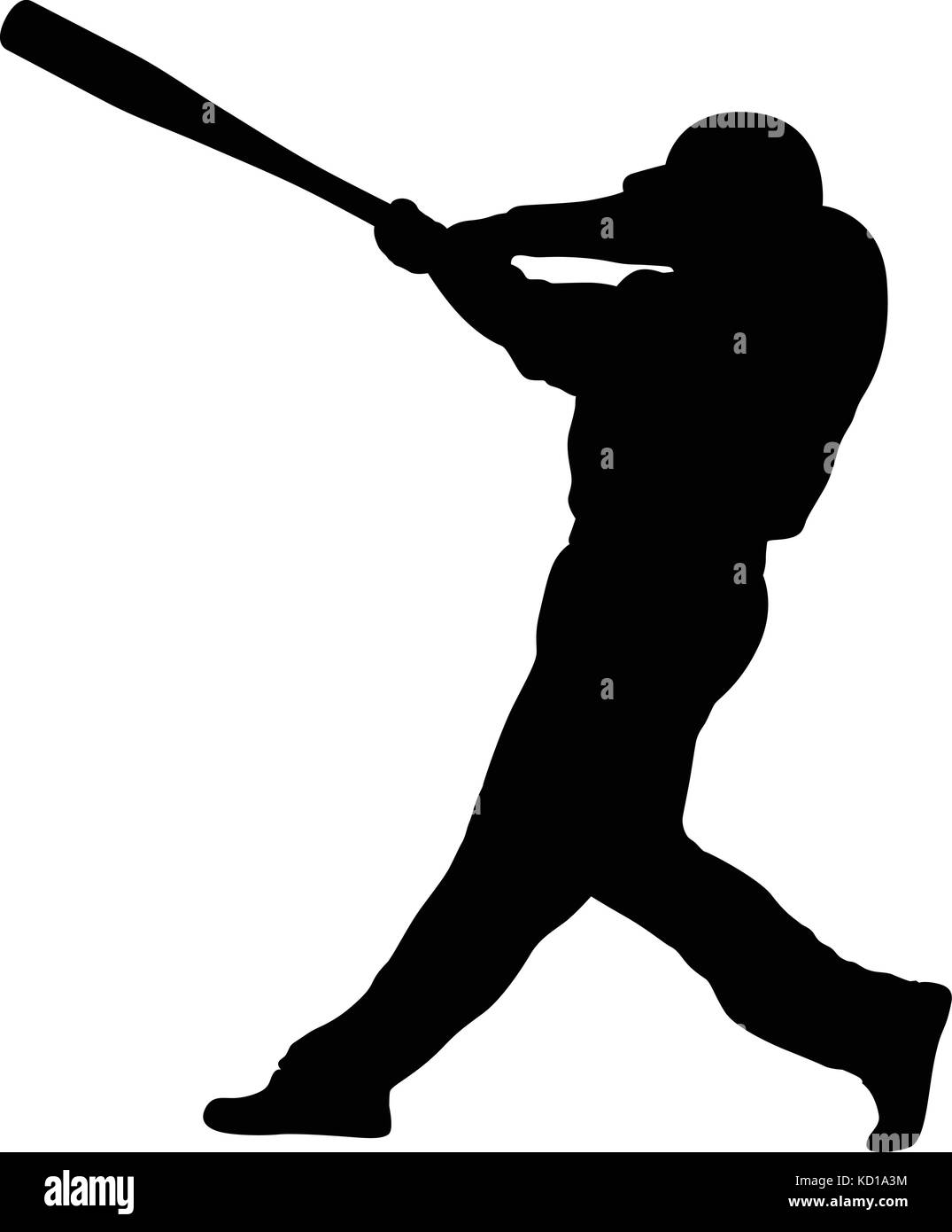 baseball batter Stock Vector