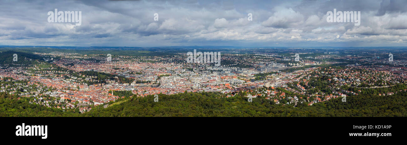 Cityscape of Stuttgart, Baden-Wuerttemberg. Stock Photo