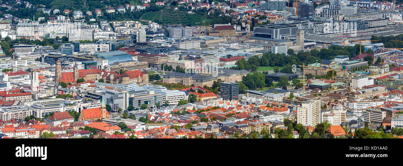 Cityscape of Stuttgart, Germany, Baden-Wuerttemberg Stock Photo - Alamy