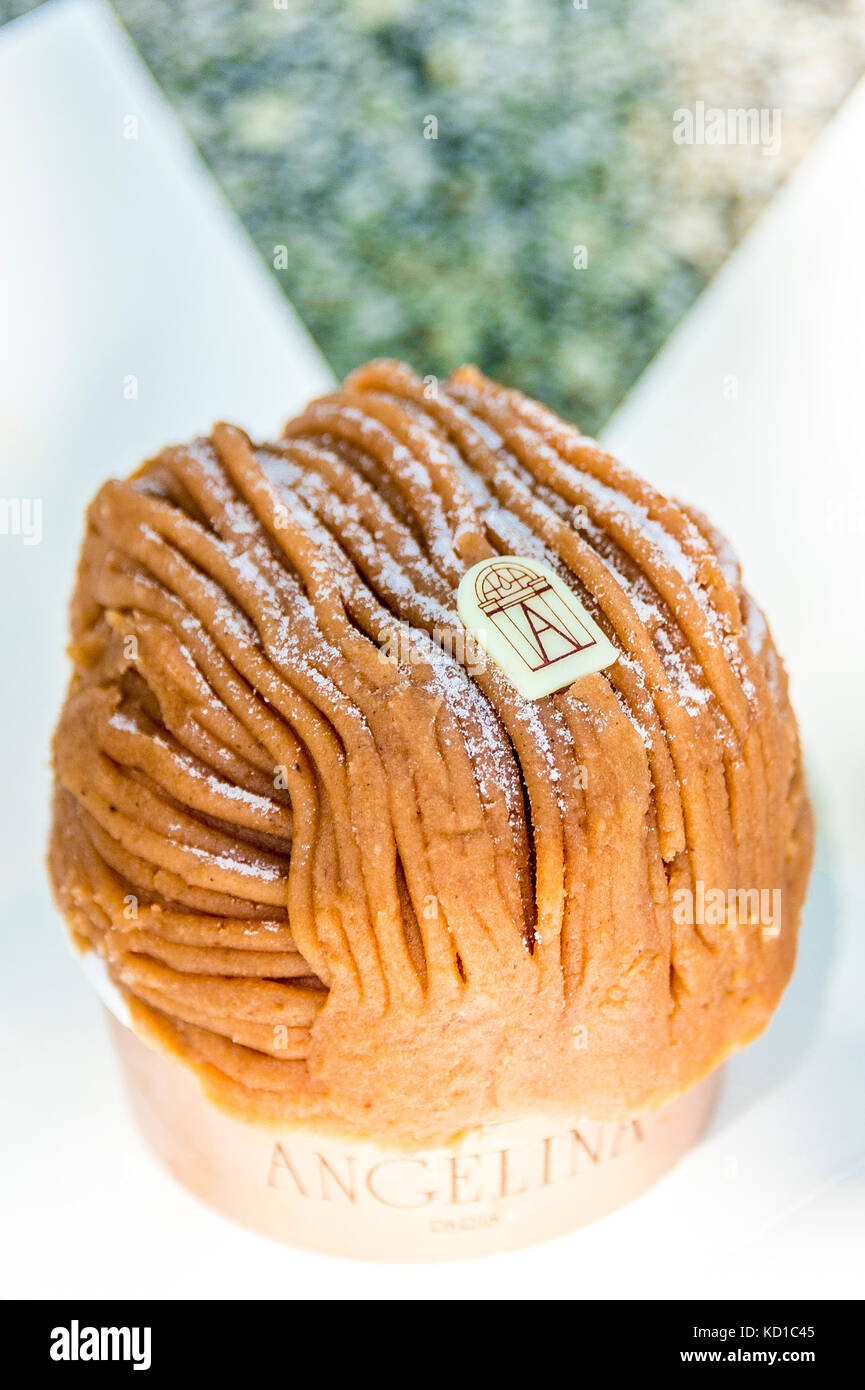 The Mont-Blanc is the signature pastry of Angelina, a famous ...