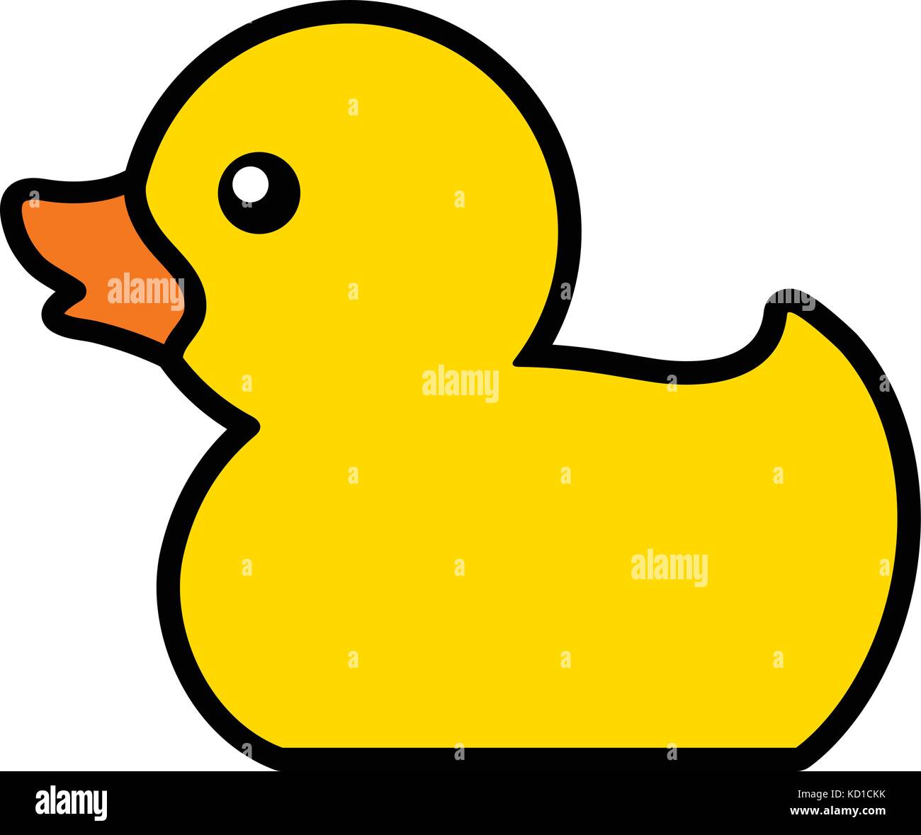 ga werken markt graan Rubber duck toy for fun in bath icon, vector illustration Stock Vector  Image & Art - Alamy