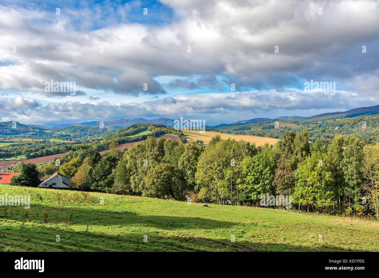Scottish Blue Sky's the Highlands & Crieff as autumn sets in under
