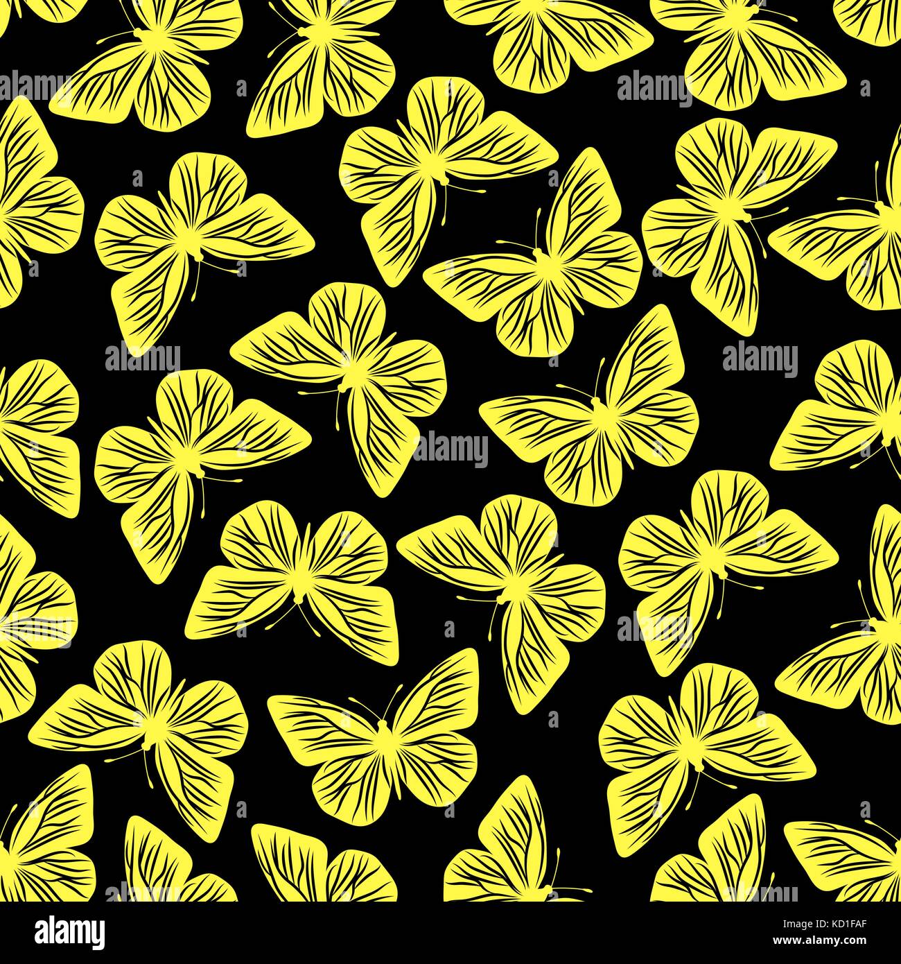 Seamless pattern with butterflies Stock Vector Image & Art - Alamy