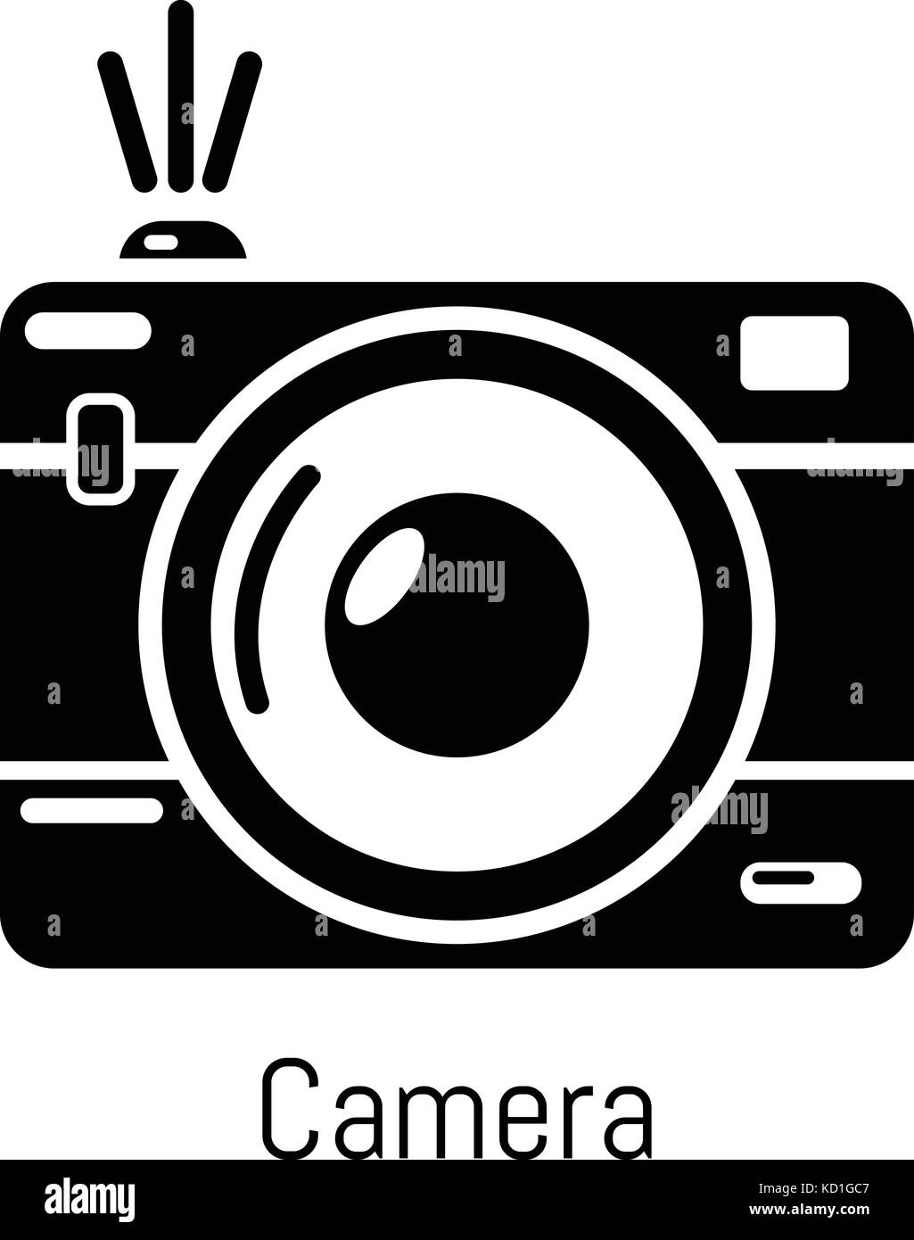 Camera icon, simple black style Stock Vector Image & Art - Alamy
