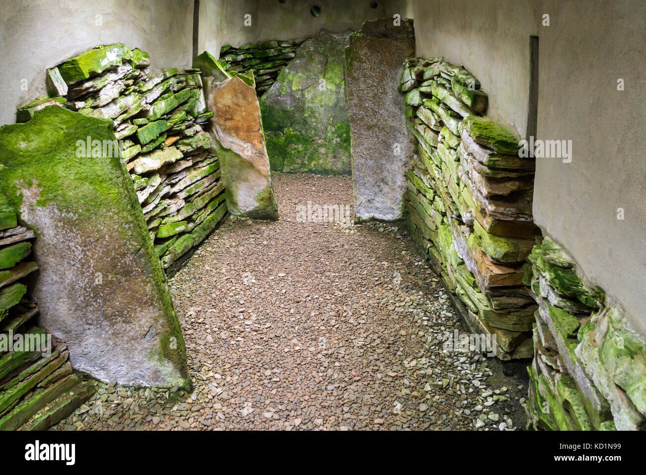 Blackhammer Chambered Cairn on the island of Rousay, Orkney Islands, Scotland, UK. Stock Photo