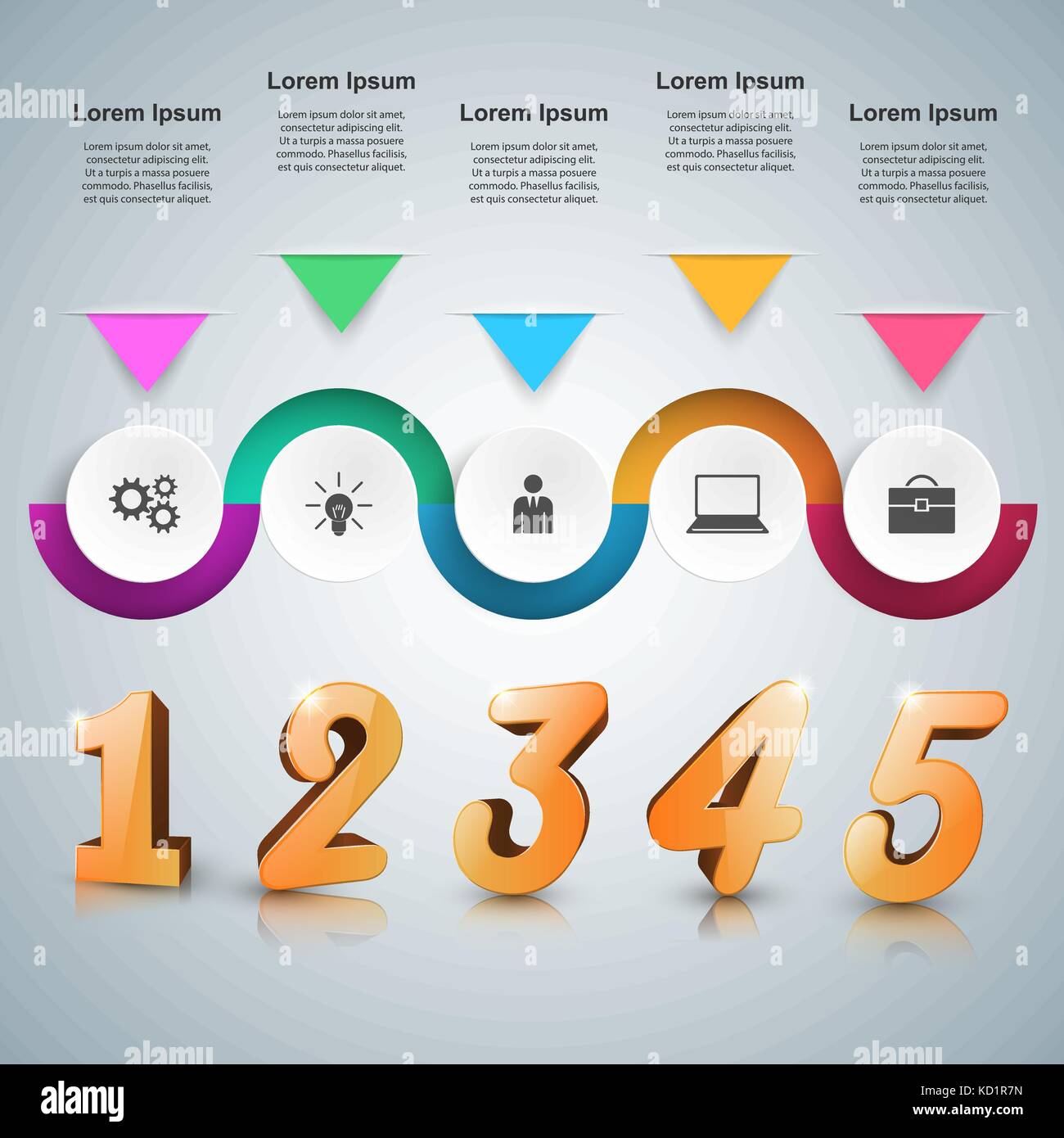 Business infographic. Number icon Stock Vector Image & Art - Alamy