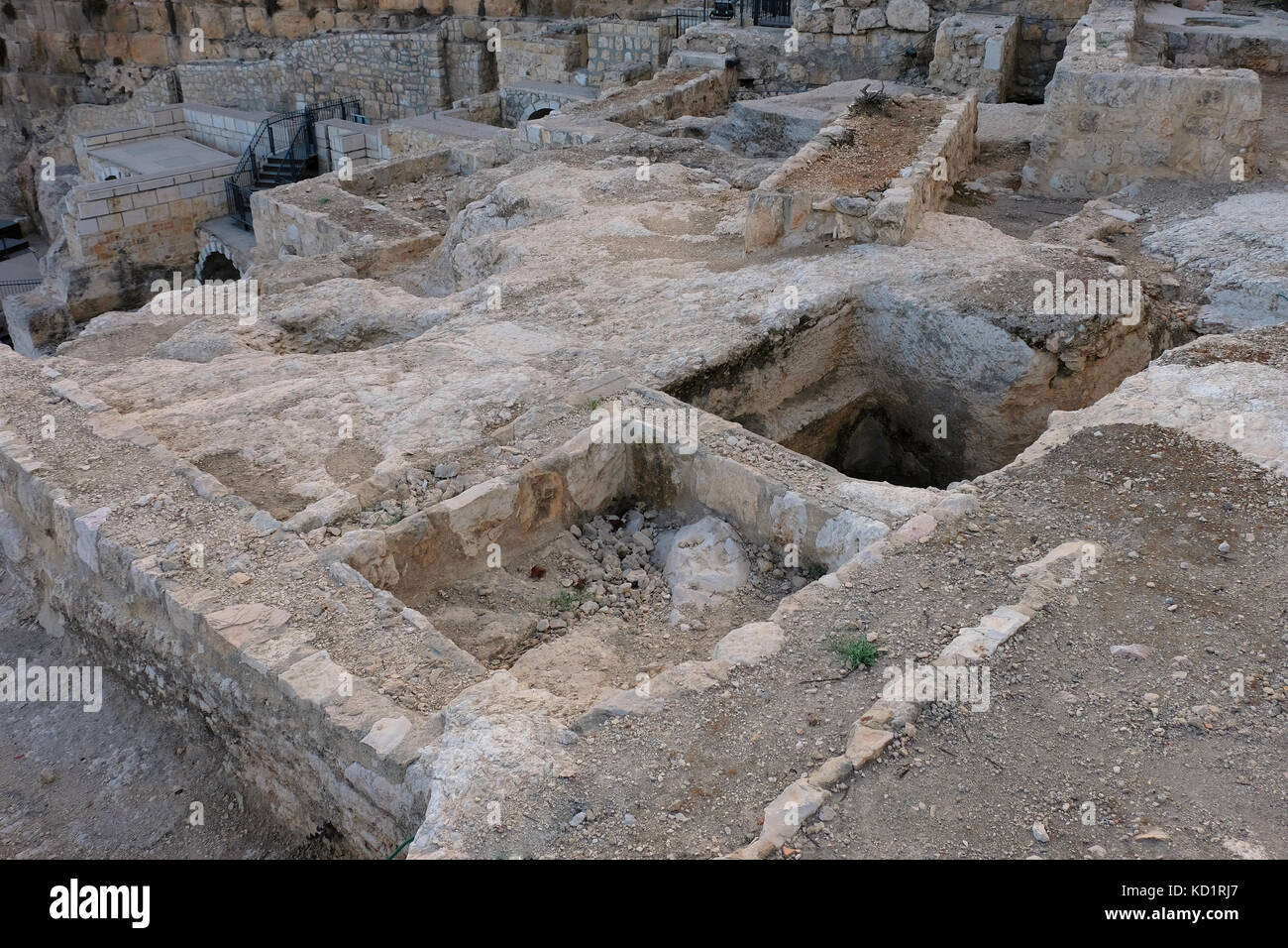 Rock cut Mikveh Jewish ritual purification baths from the second temple