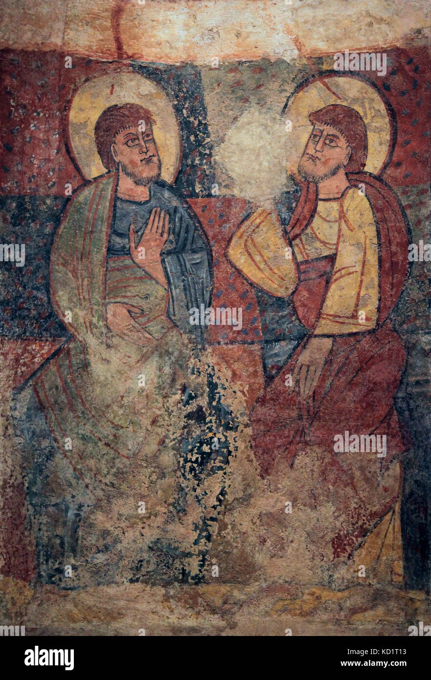 Apostles of the holy descent of the ghost 12th century Stock Photo