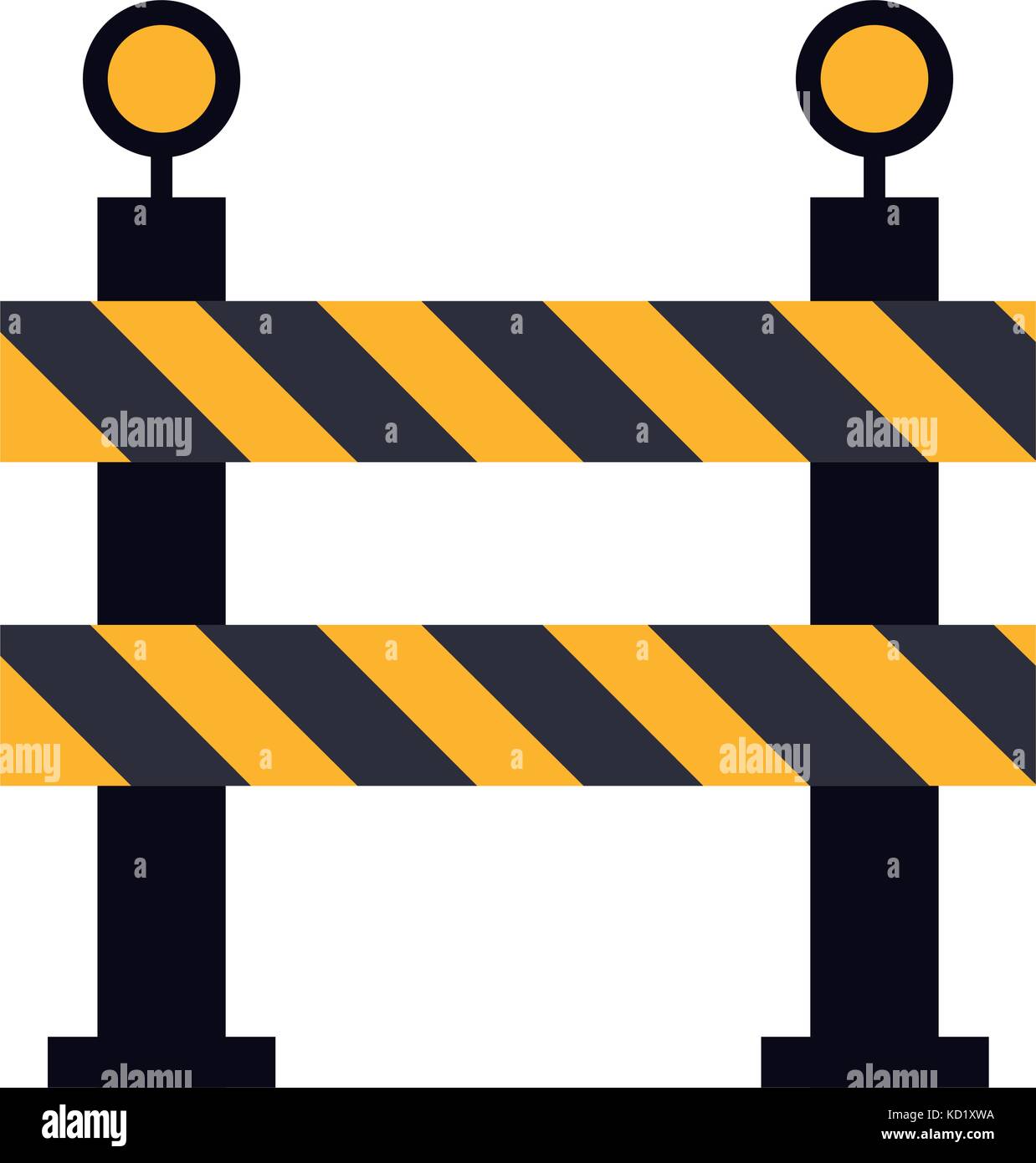 Road Block Sign Clipart