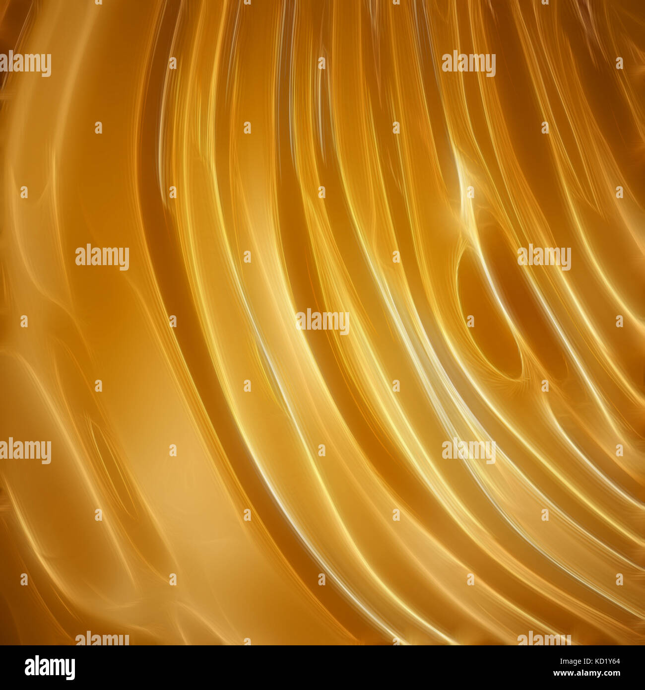 Flowing liquid smooth golden background Stock Photo - Alamy