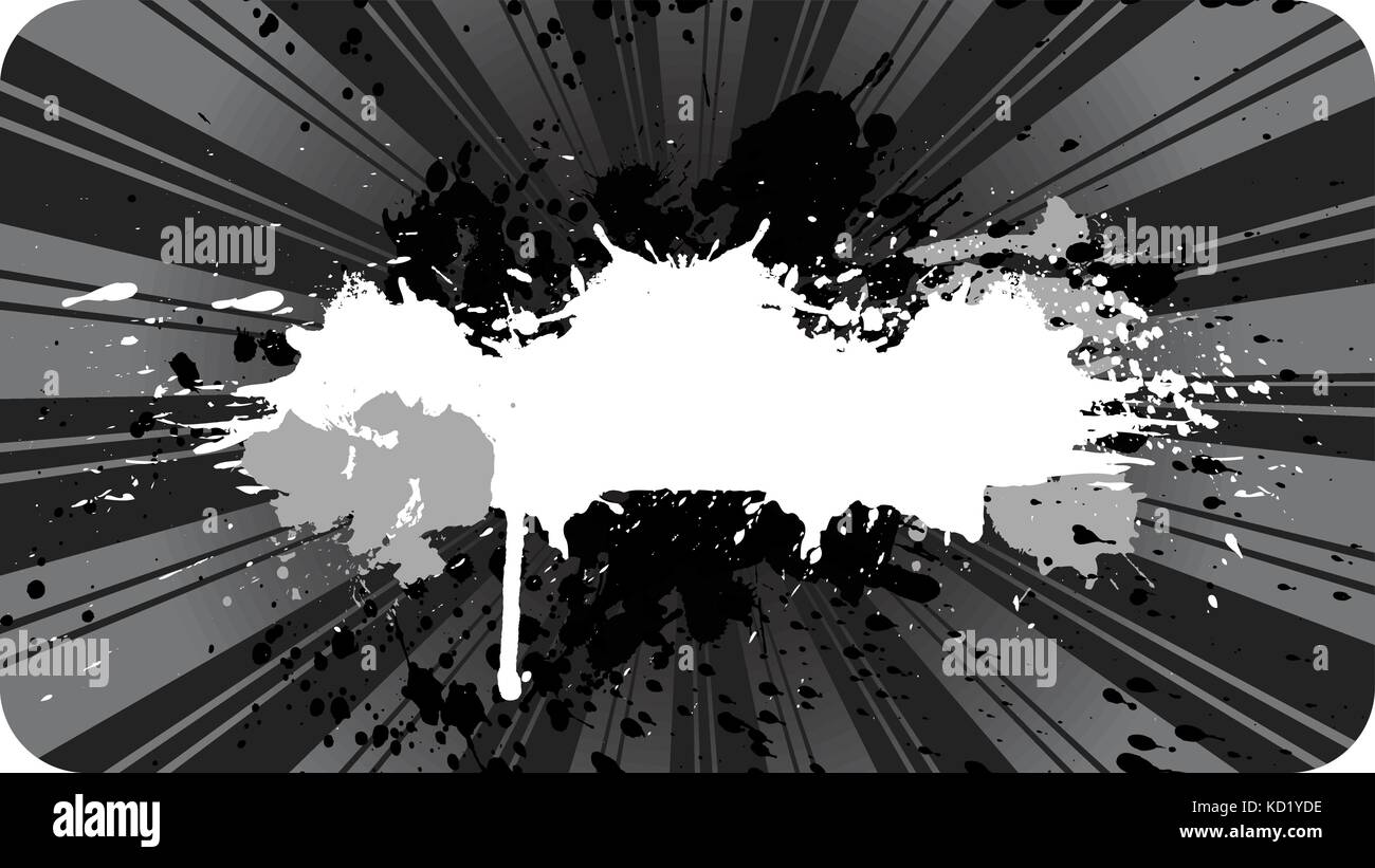Grunge blank banner on a dark sunburst background Stock Vector Image & Art  - Alamy