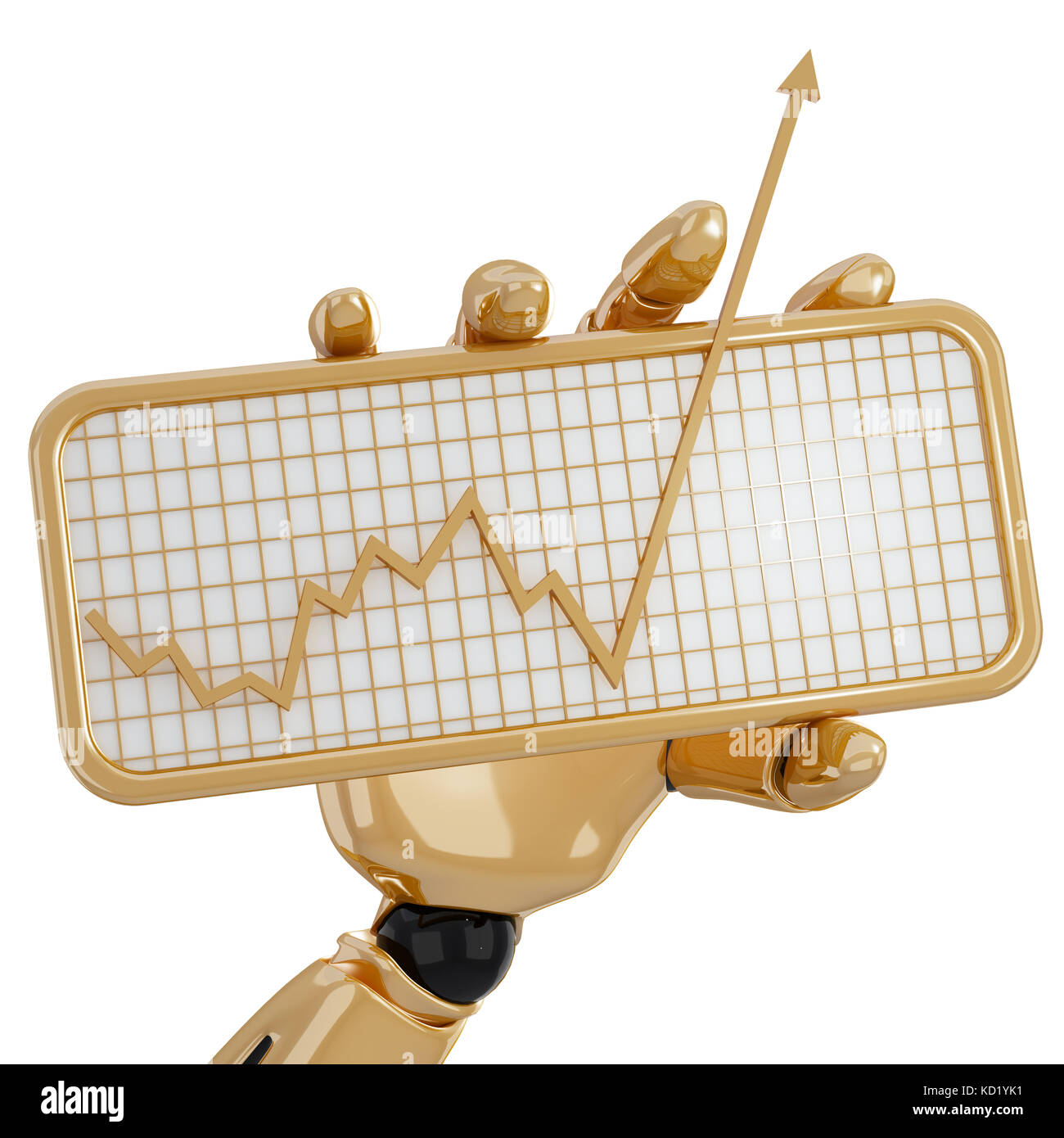 Graph moving up Stock Photo Alamy