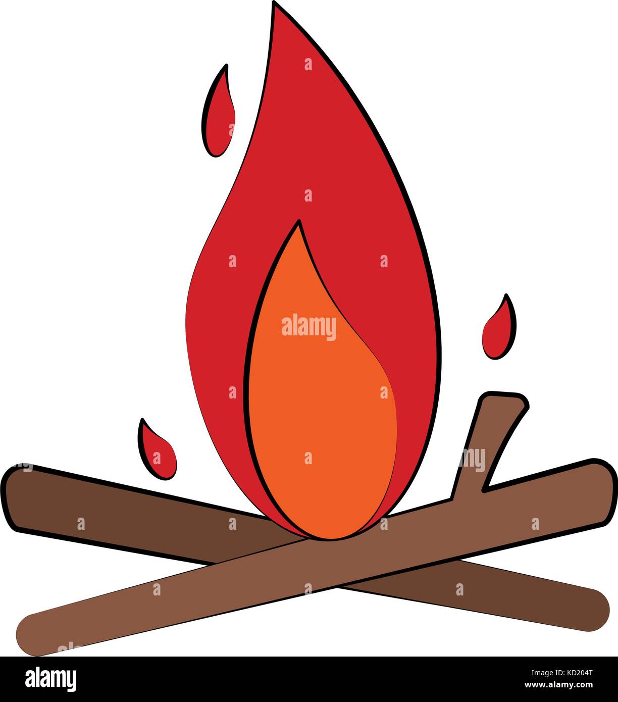 bonfire fire icon image Stock Vector Image & Art - Alamy