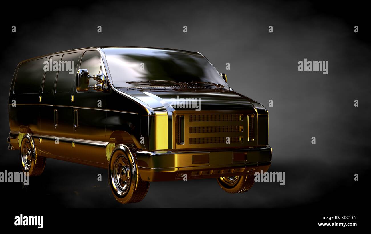 3d rendering gold car hi-res stock photography and images - Alamy