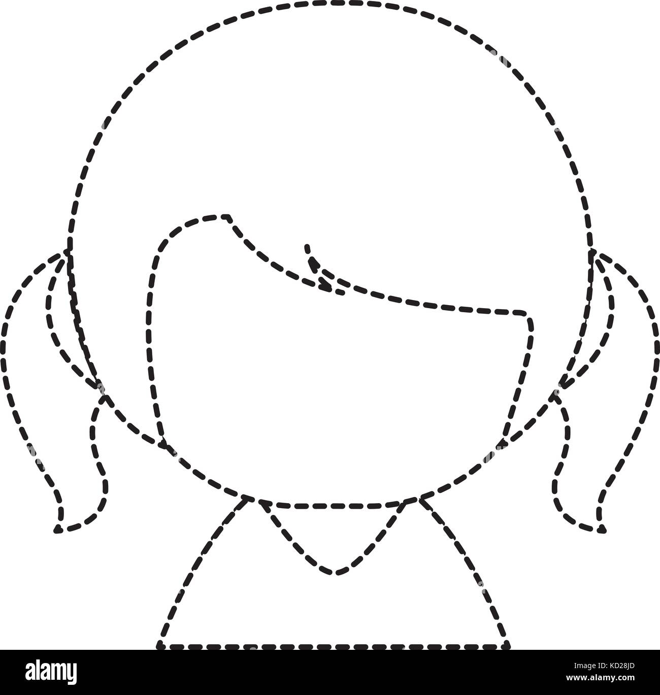 little japanese doll kawaii character vector illustration design Stock ...