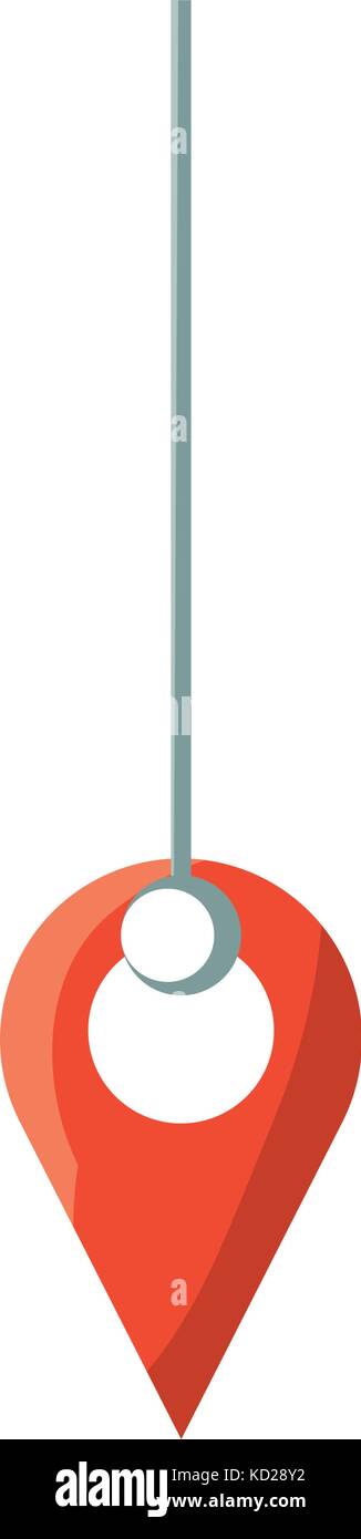 location pin icon over white background vector illustration Stock ...