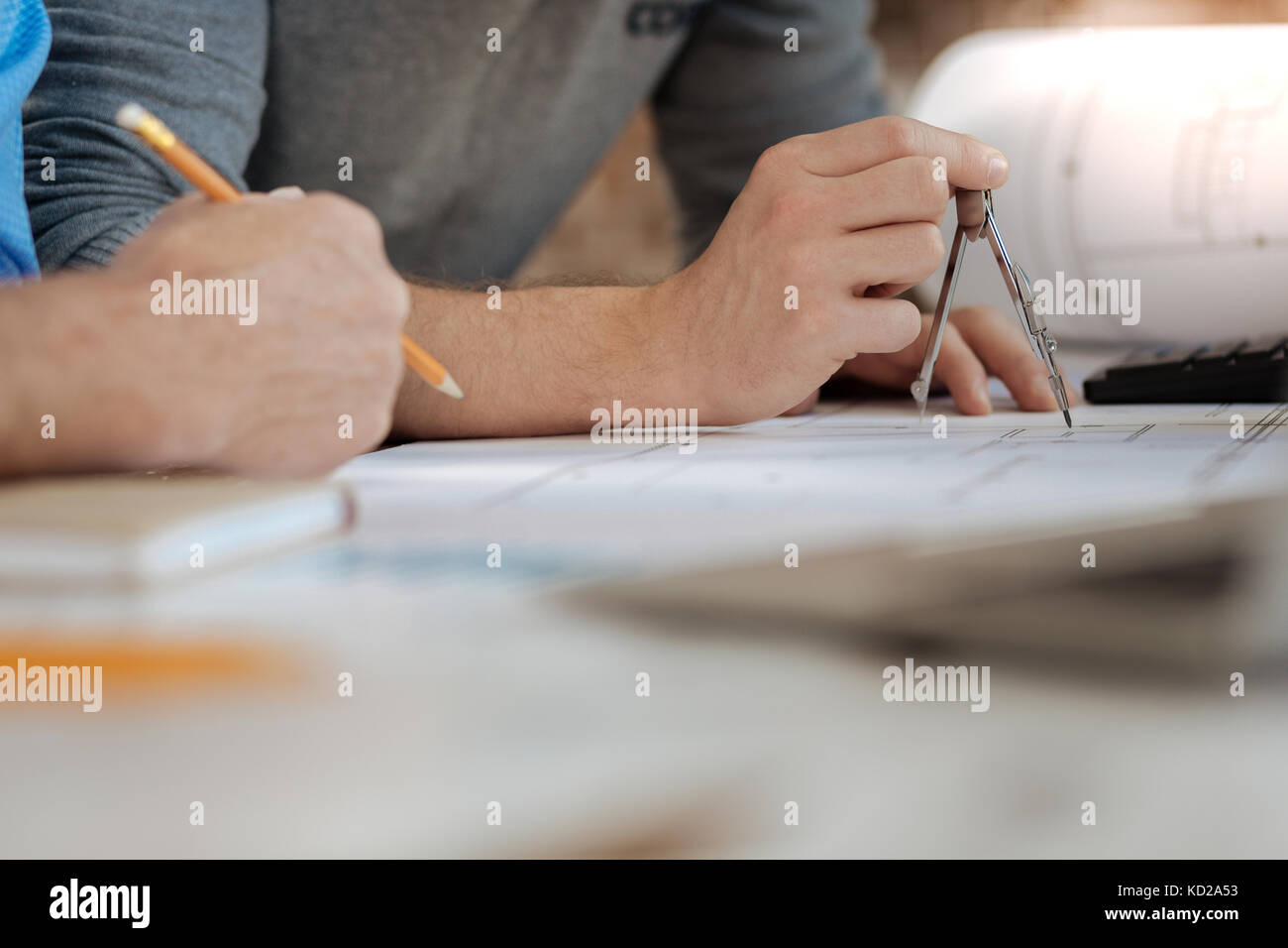 Using a compass hi-res stock photography and images - Alamy