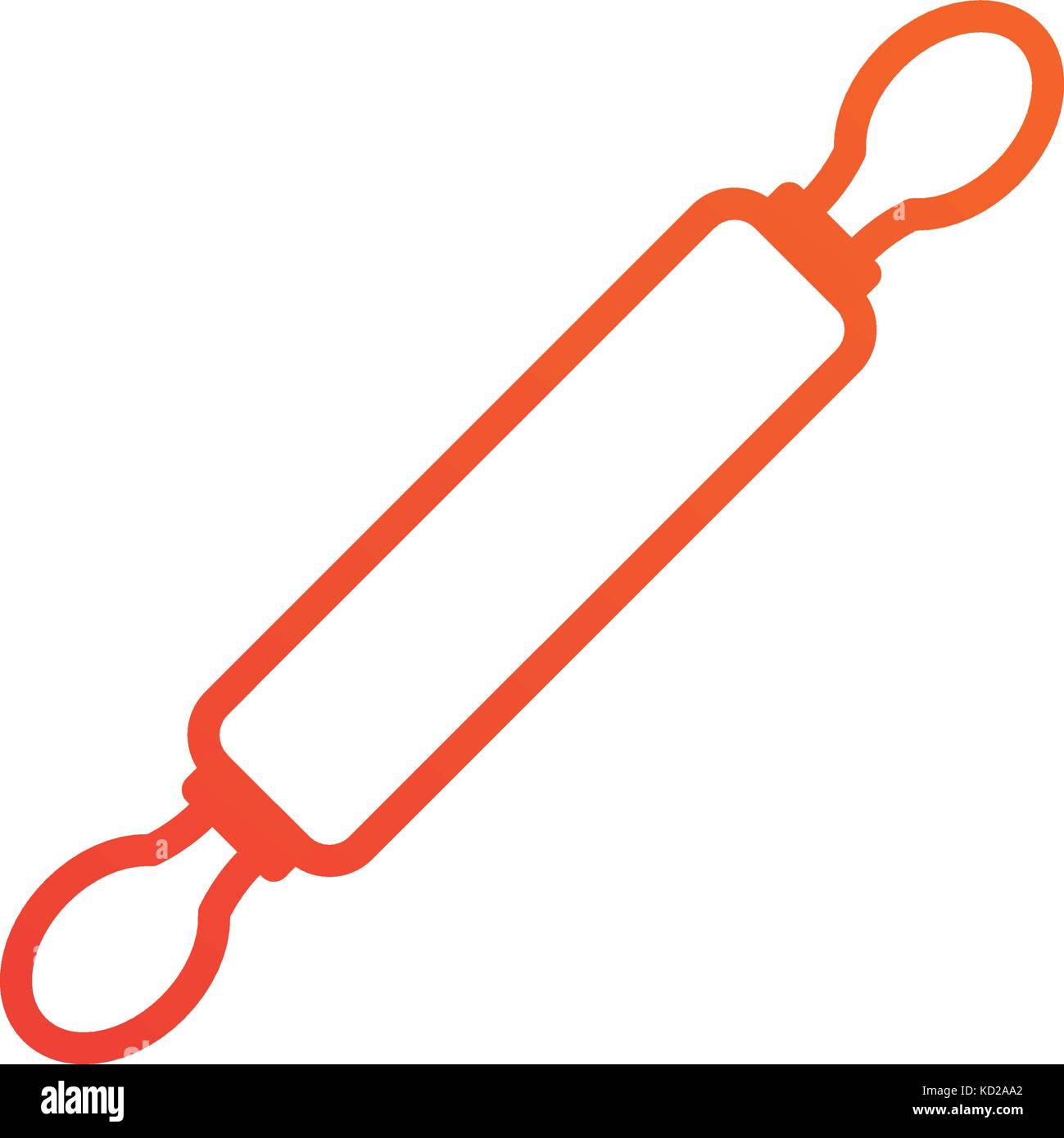 rolling pin wooden utensil kitchen Stock Vector Image & Art - Alamy