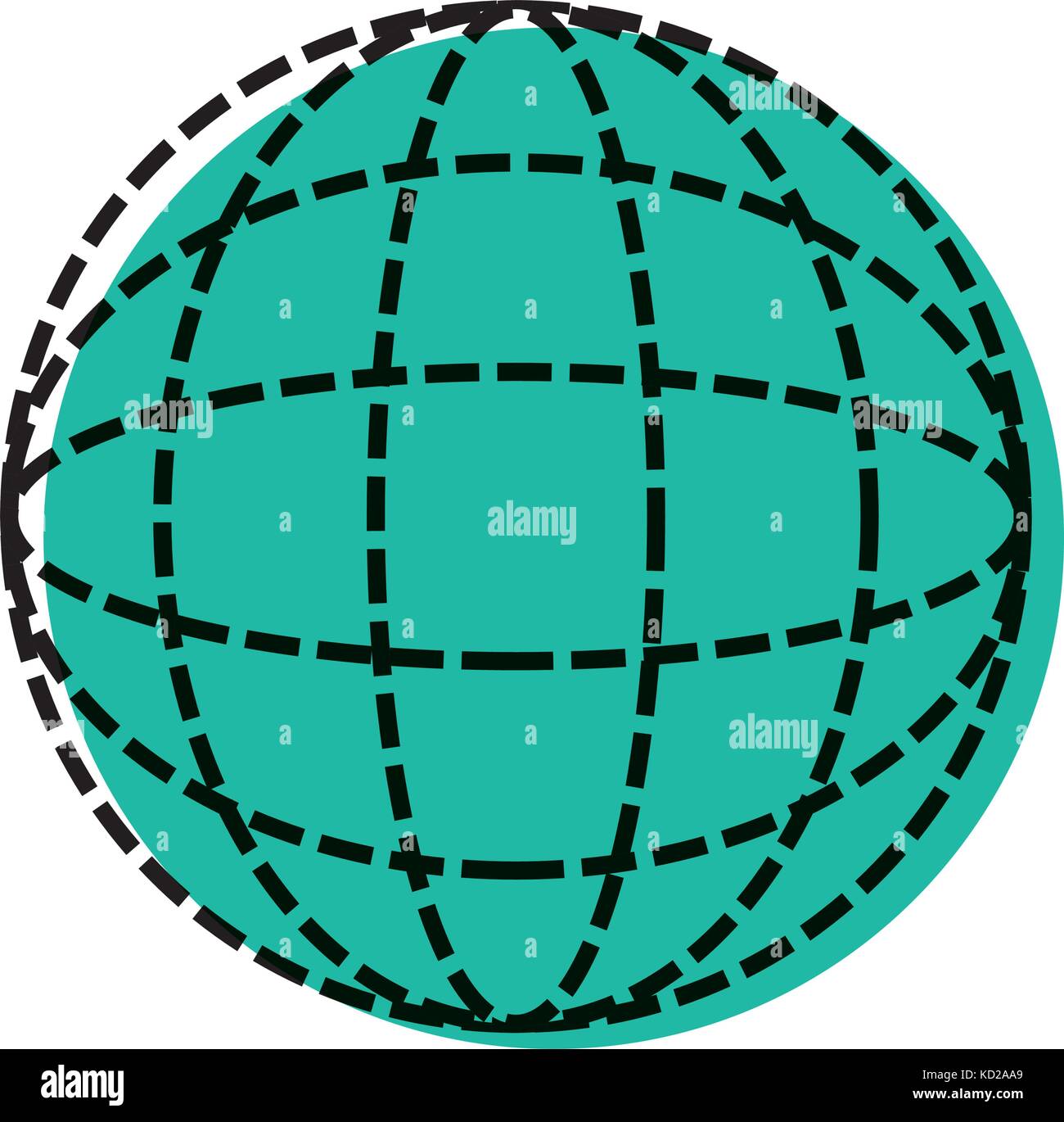 global sphere icon over white background vector illustration Stock ...