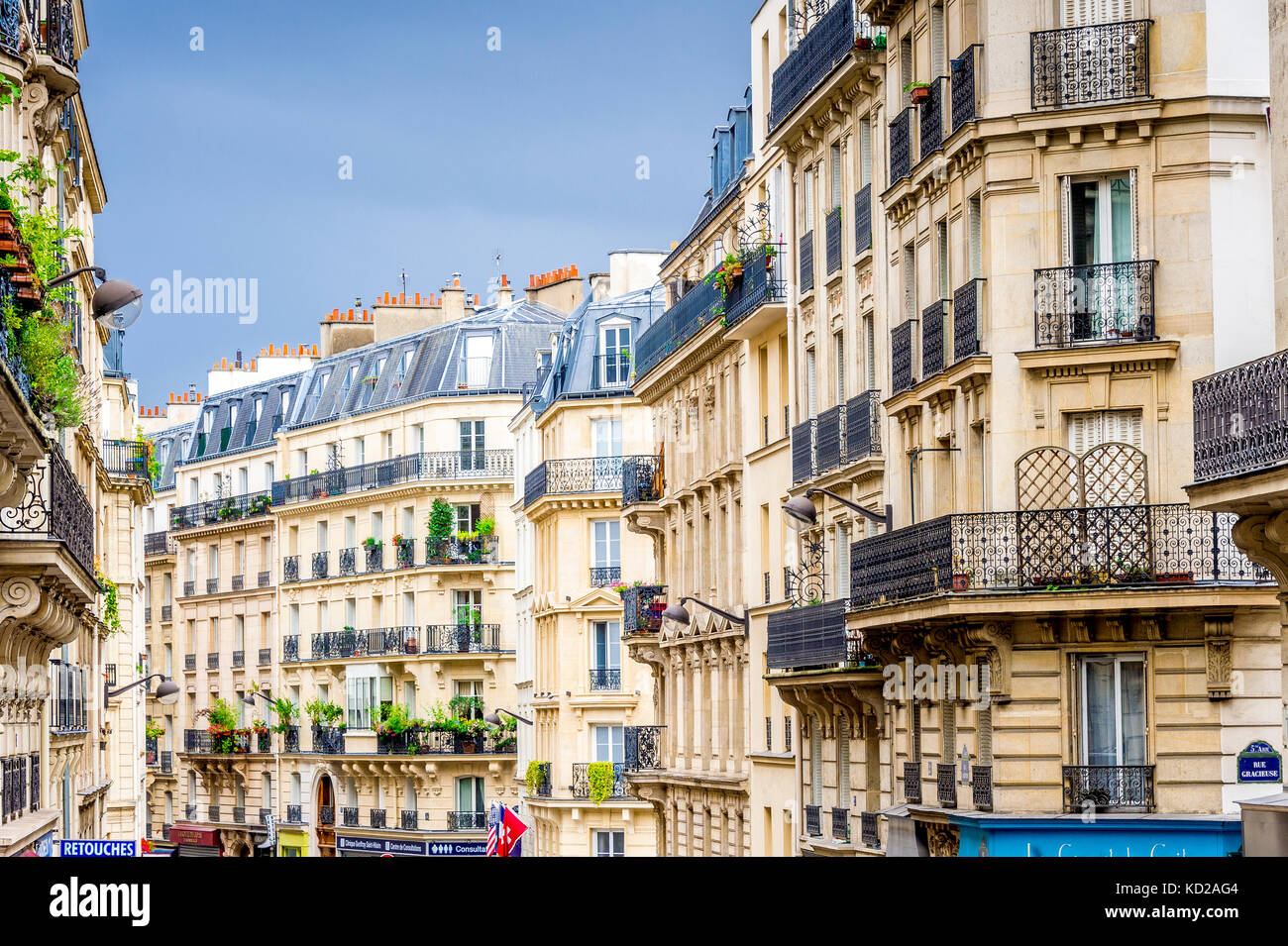 Paris Apartments Stock Photo