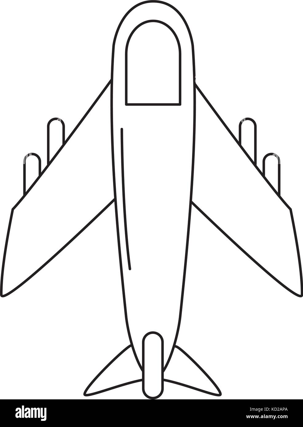airplane icon over white background vector illustration Stock Vector ...