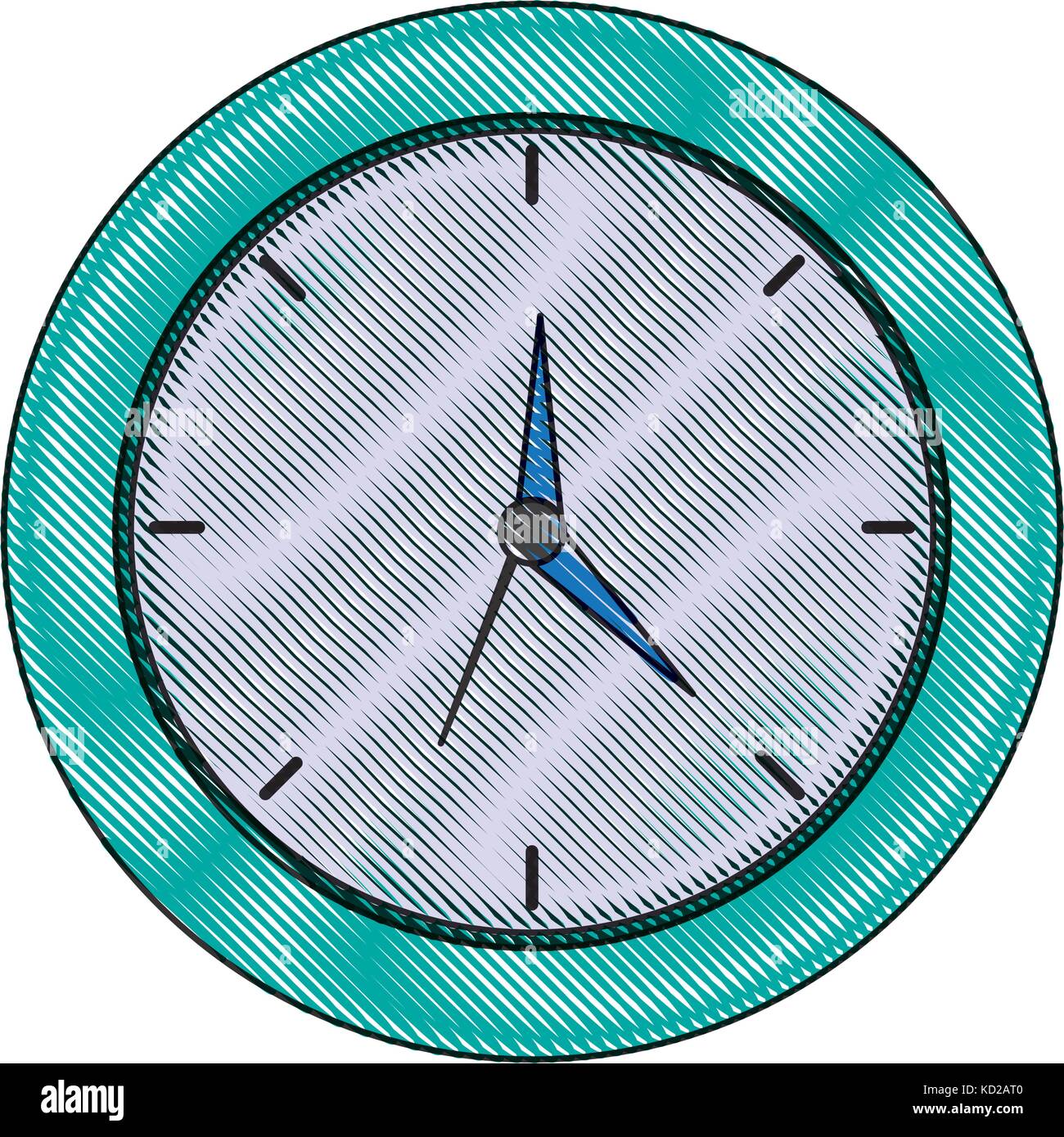 clock icon over white background vector illustration Stock Vector Image ...