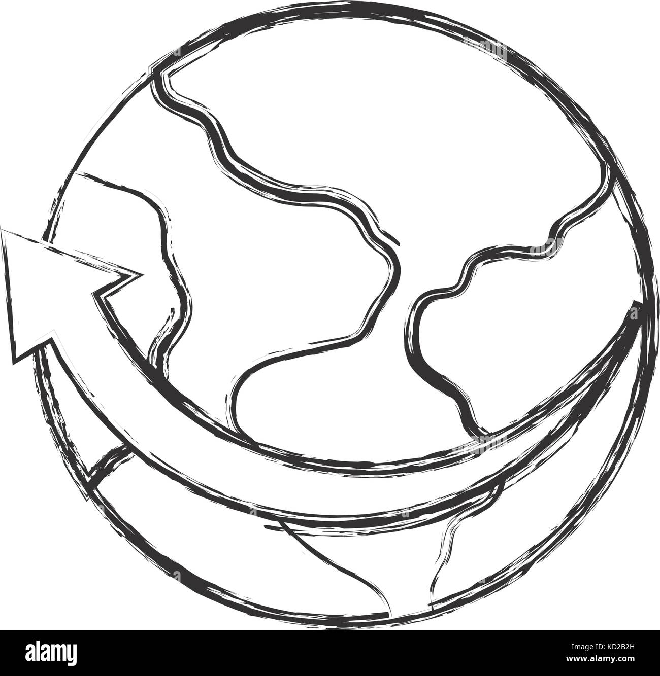earth planet icon over white background vector illustration Stock ...