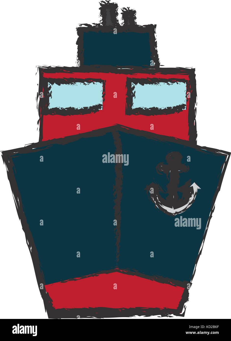 cargo ship icon over white background vector illustration Stock Vector ...