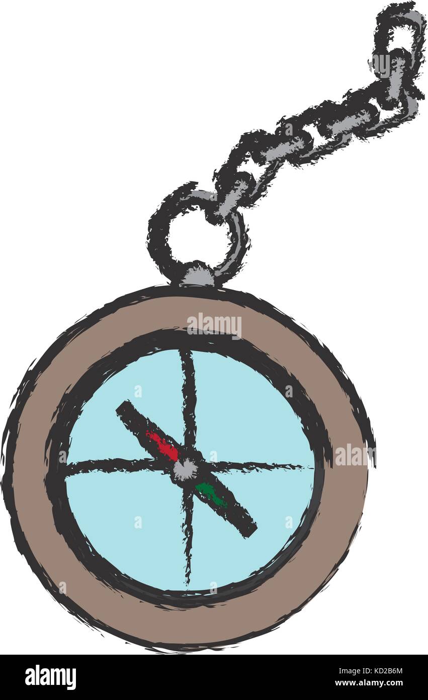 compass icon over white background vector illustration Stock Vector ...