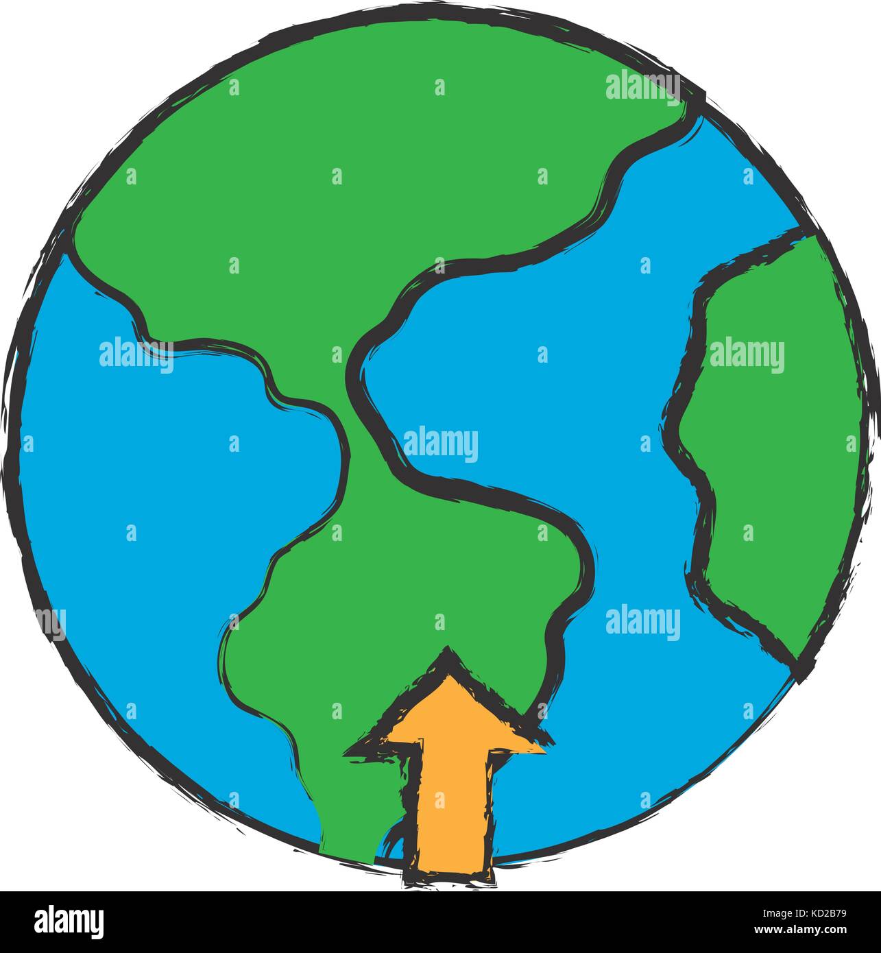 earth planet icon over white background vector illustration Stock ...
