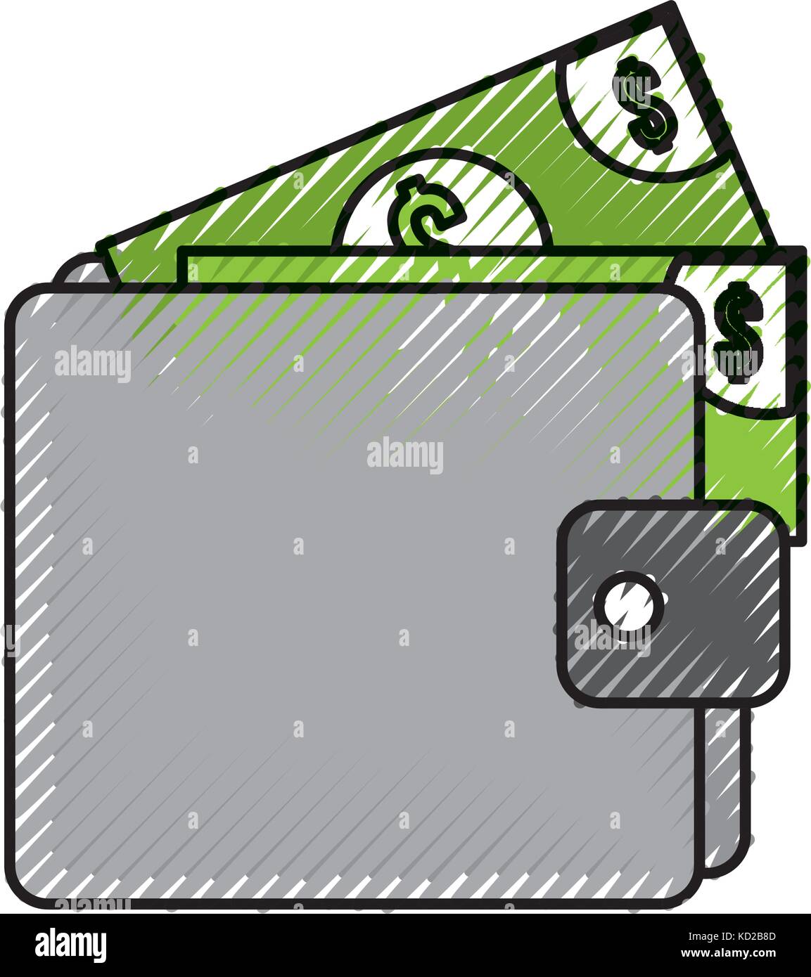 wallet money banknote dollar cash pay Stock Vector Image & Art - Alamy