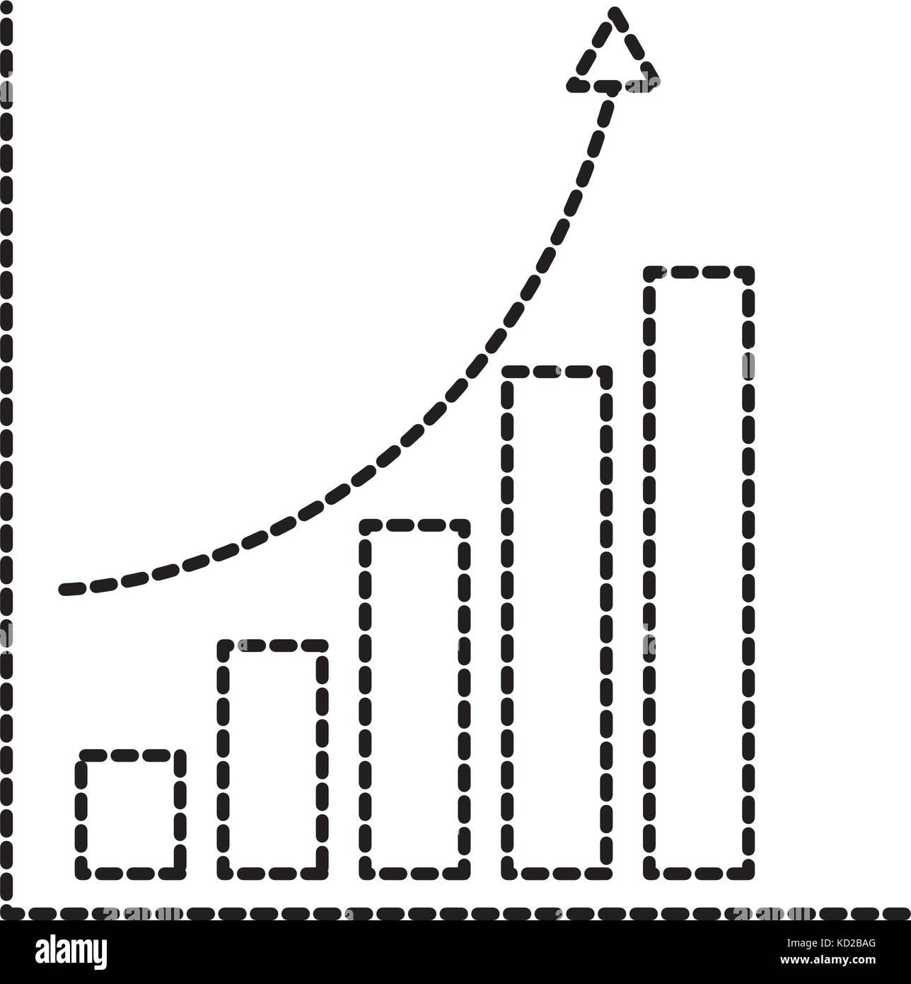 financial graph chart bar arrow growth concept Stock Vector Image & Art ...
