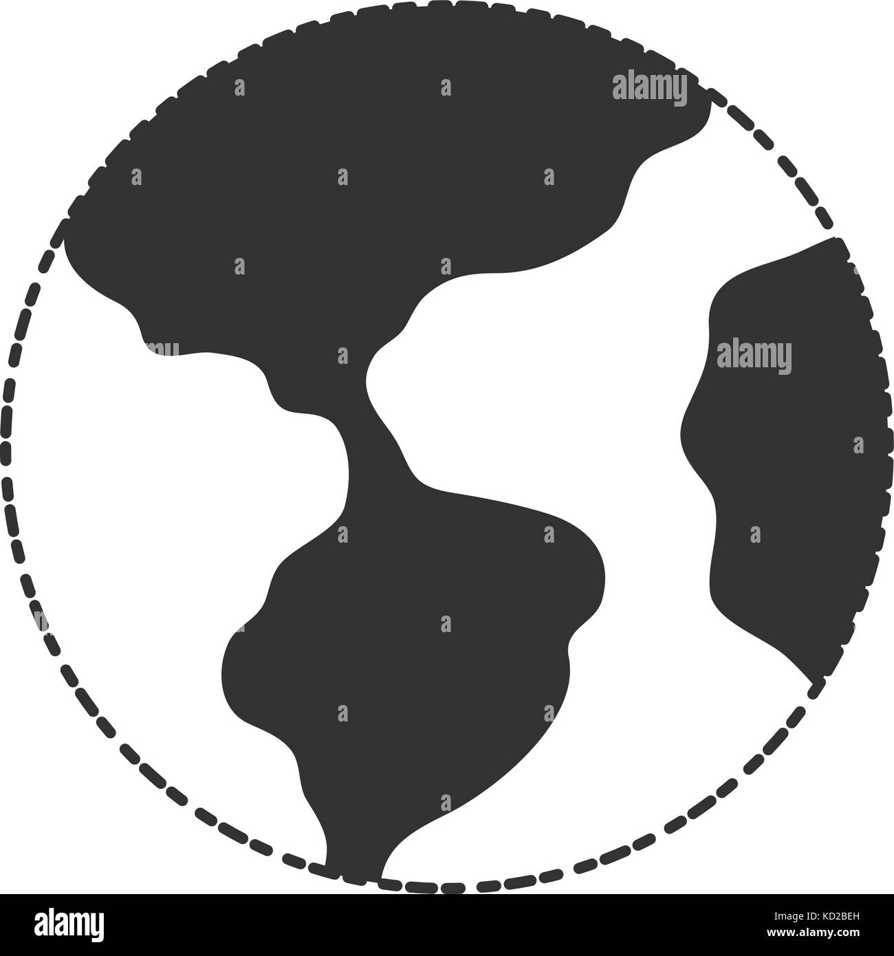 earth planet icon over white background vector illustration Stock ...