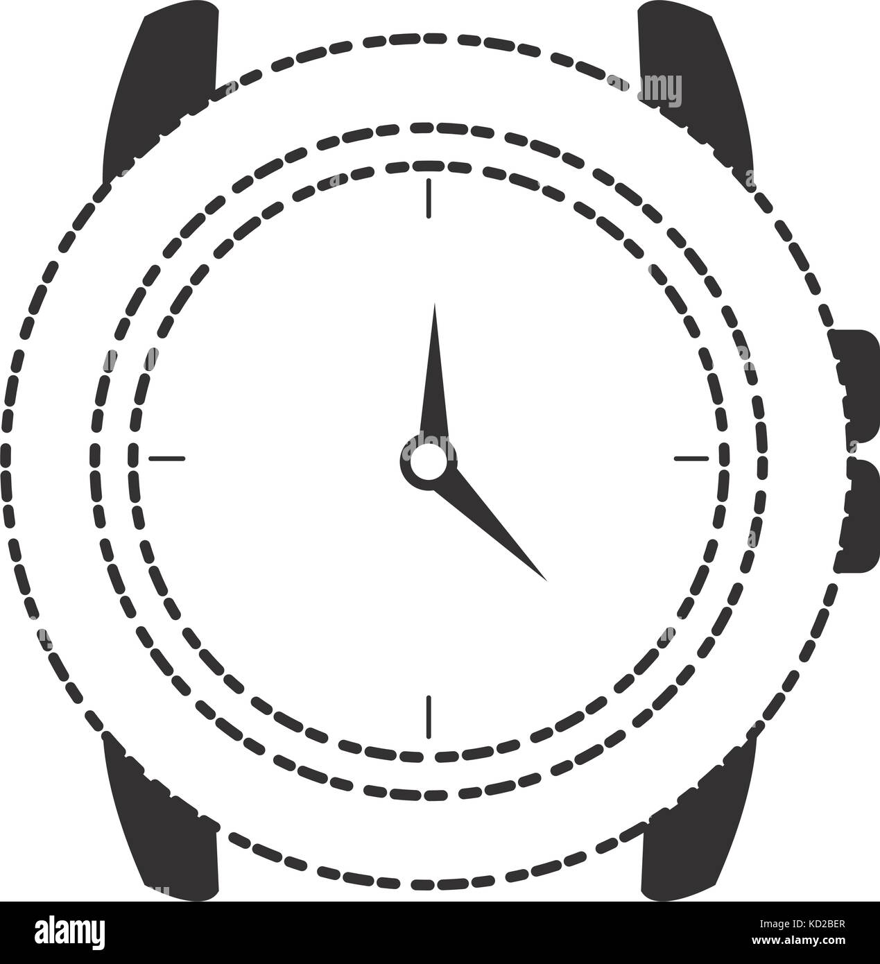 clock icon over white background vector illustration Stock Vector Image ...