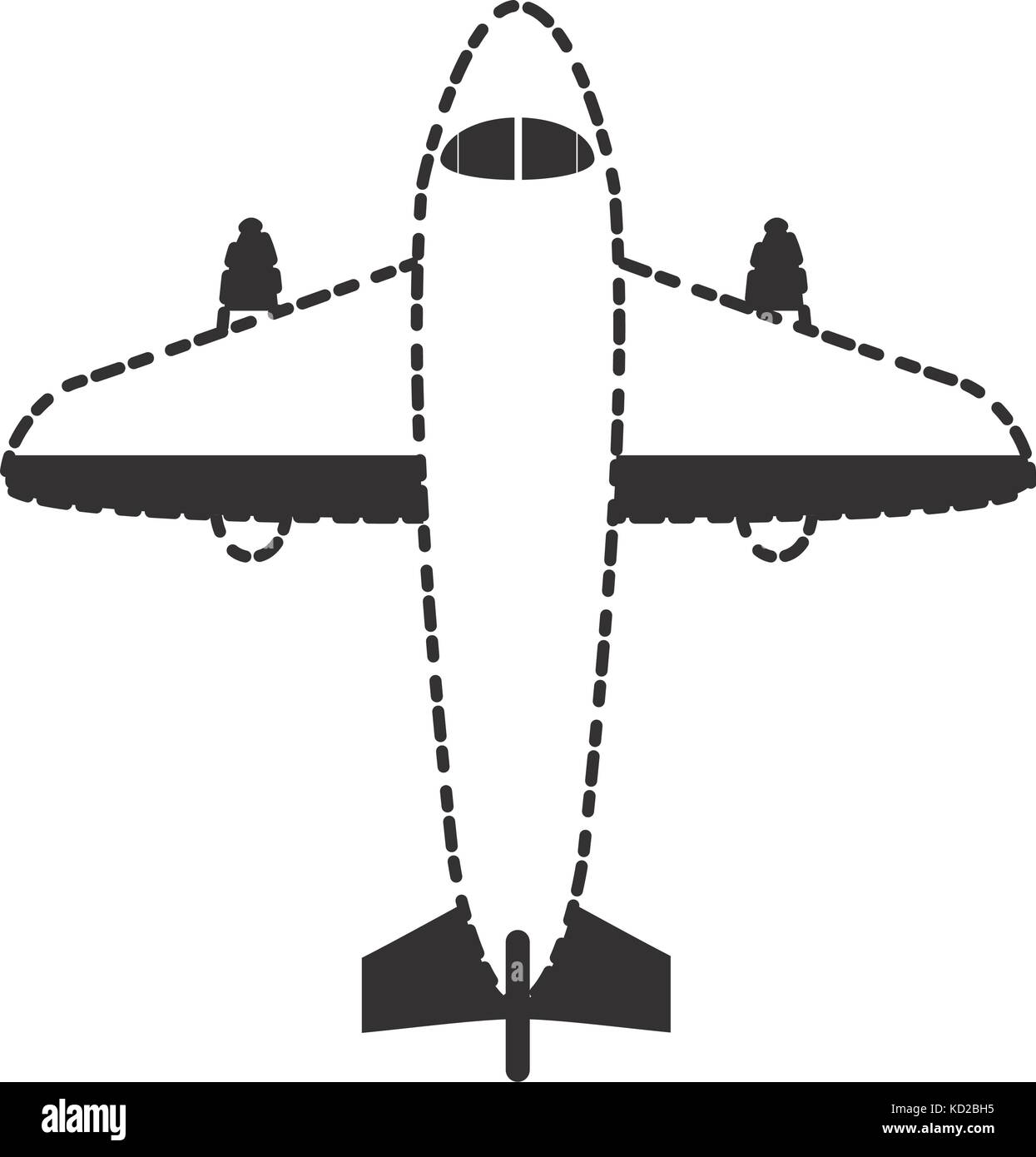 airplane icon over white background vector illustration Stock Vector ...