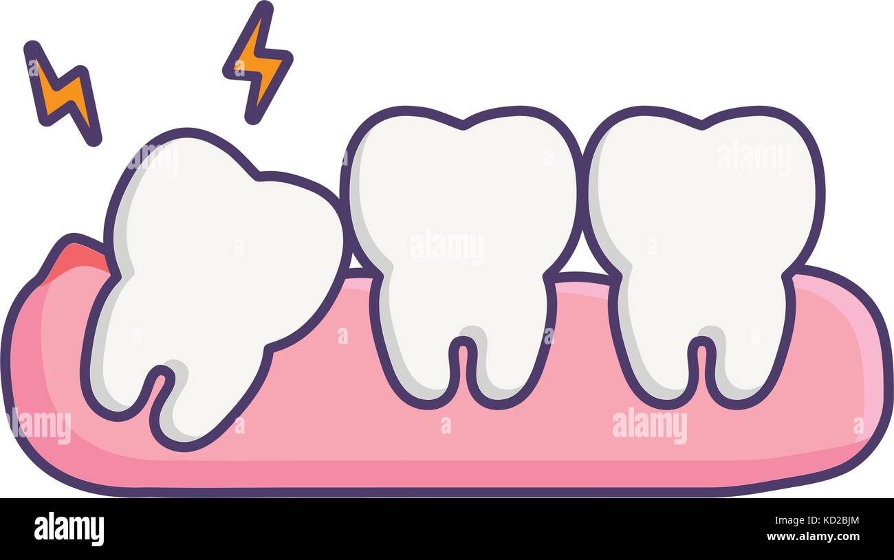 teeth icon over white background vector illustration Stock Vector Image ...