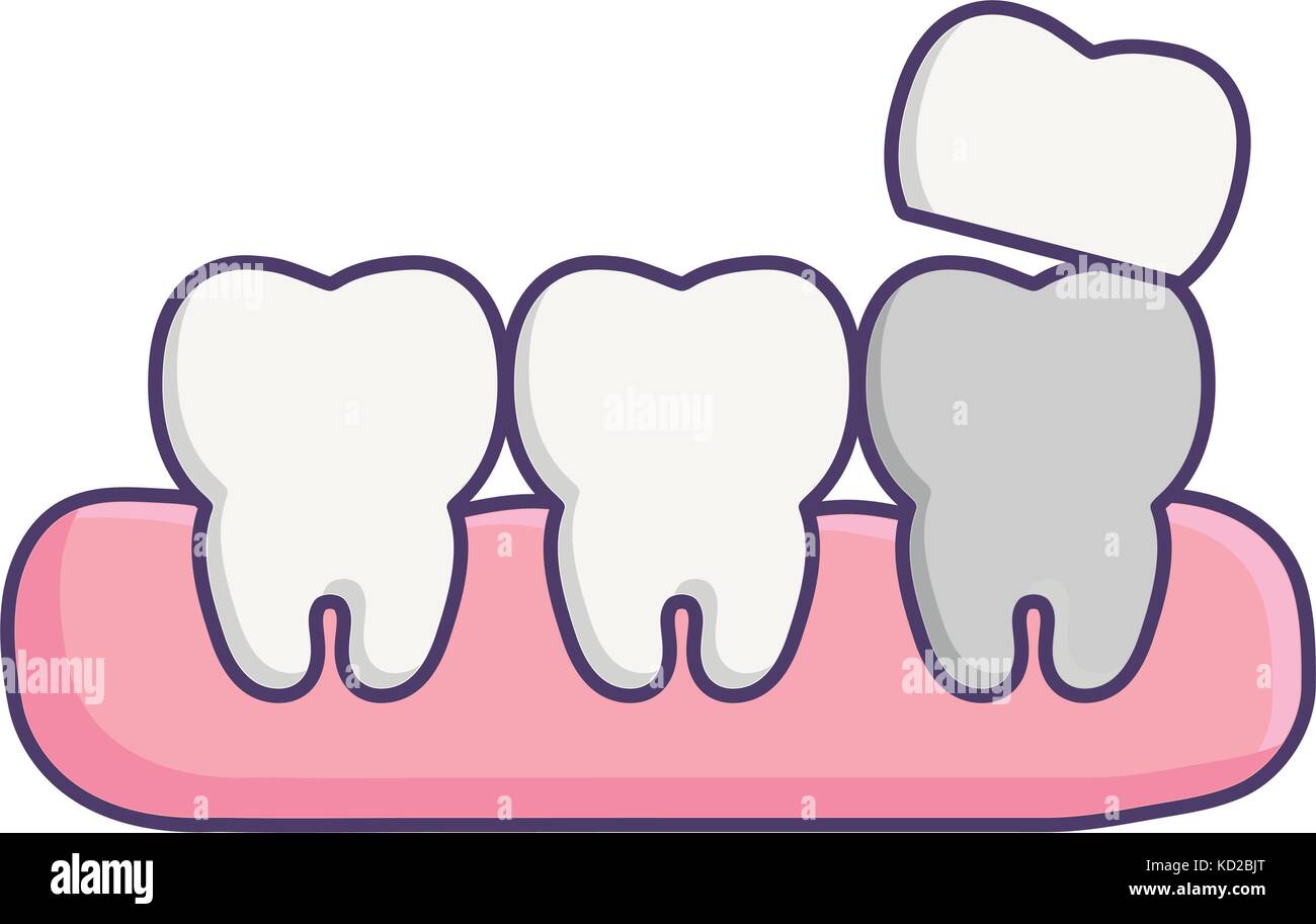 teeth icon over white background vector illustration Stock Vector Image ...