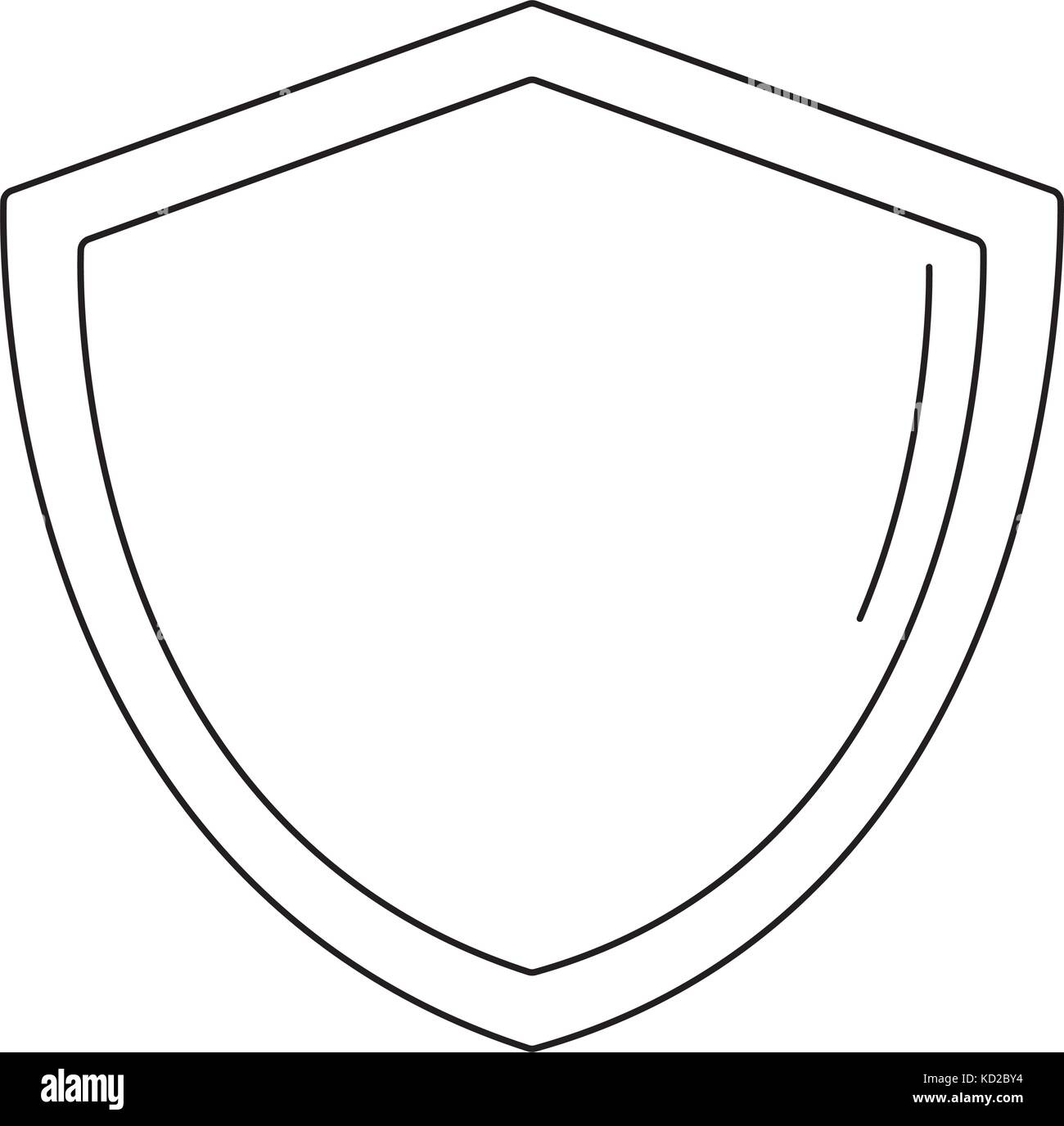 shield icon over white background vector illustration Stock Vector ...