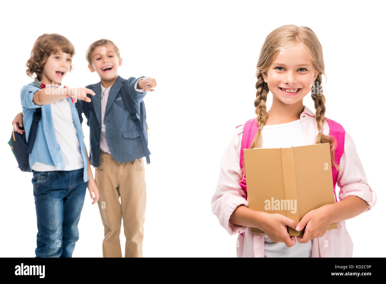 Laughing schoolchildren hi-res stock photography and images - Alamy