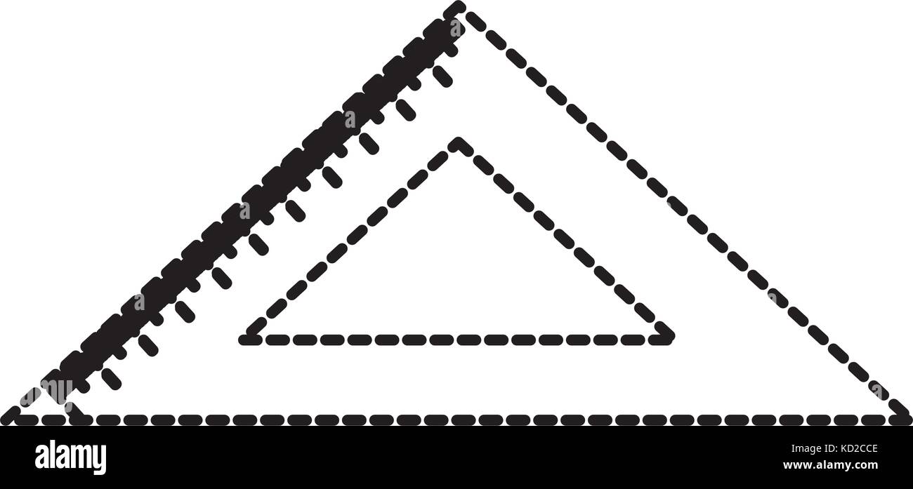 school ruler triangle geometry tool study Stock Vector Image & Art Alamy