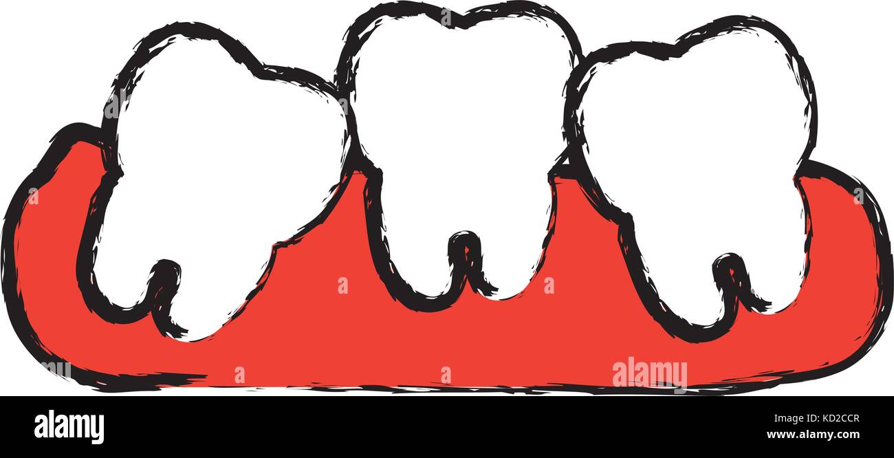 teeth icon over white background vector illustration Stock Vector Image ...