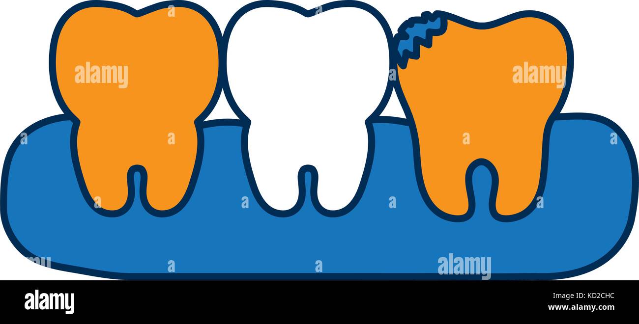 teeth icon over white background vector illustration Stock Vector Image ...