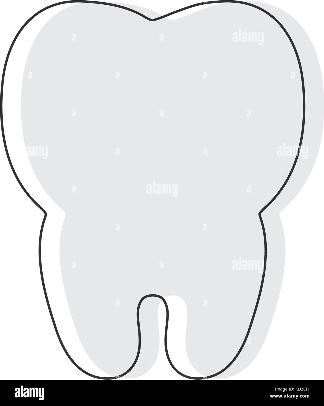 tooth icon over white background vector illustration Stock Vector Image ...