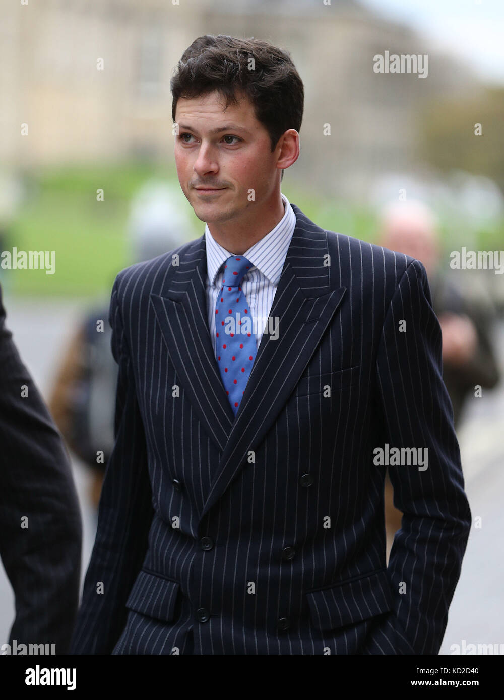 Charles Carter, 33, a former councillor in Breckland, Norfolk, arriving