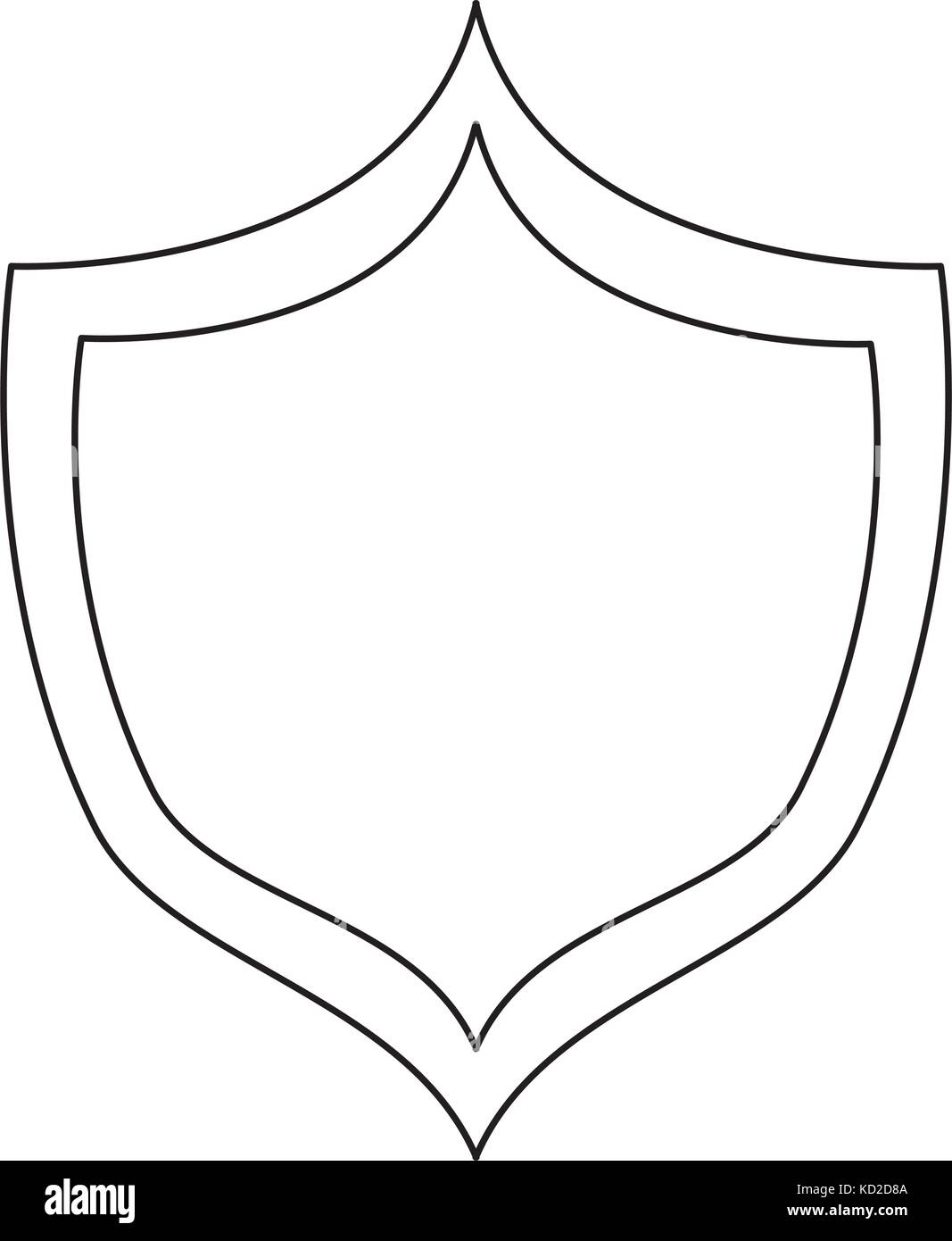 shield icon over white background vector illustration Stock Vector ...