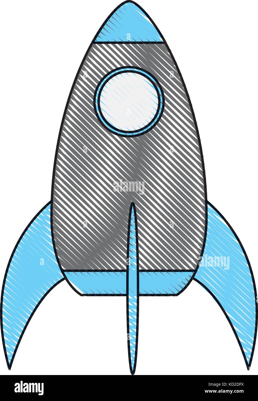 space rocket icon over white background vector illustration Stock ...