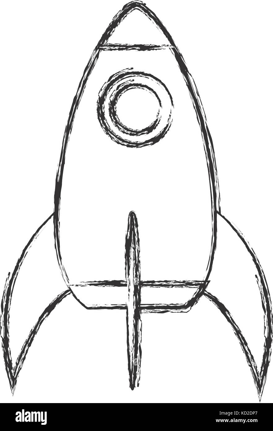 space rocket icon over white background vector illustration Stock ...