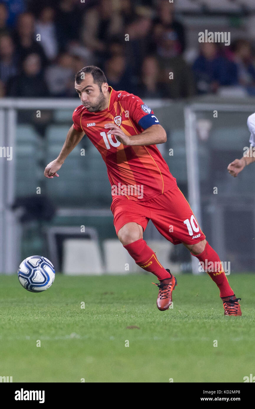 Turin, Italy. 6th Oct, 2017. Goran Pandev (MDK) Football/Soccer : FIFA World Cup Russia 2018 European Qualifier Group G match between Italy 1-1 Macedonia at Stadio Olimpico Grande Torino in Turin, Italy . Credit: Maurizio Borsari/AFLO/Alamy Live News Stock Photo