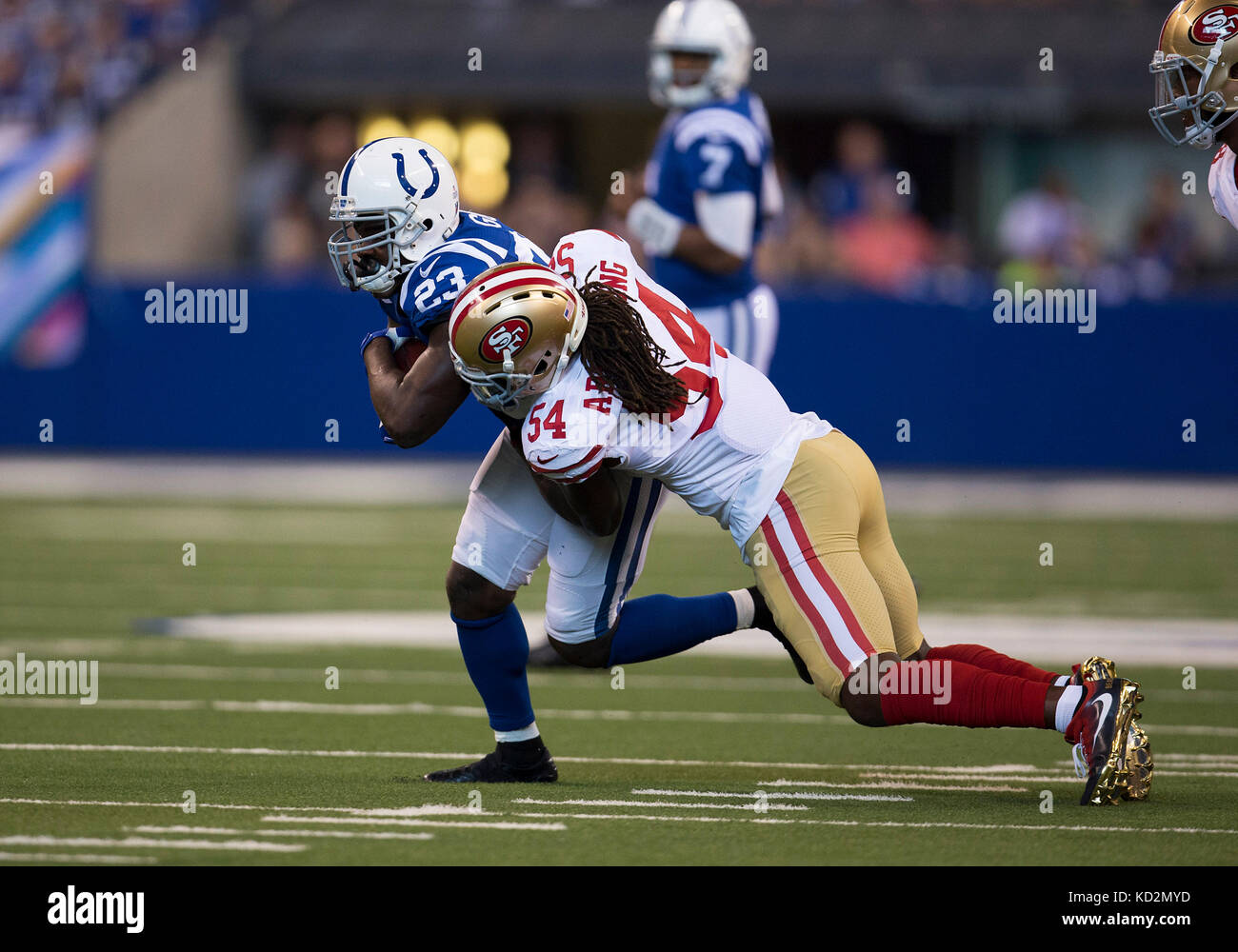 Indianapolis, Indiana, USA. 08th Oct, 2017. Indianapolis Colts running ...